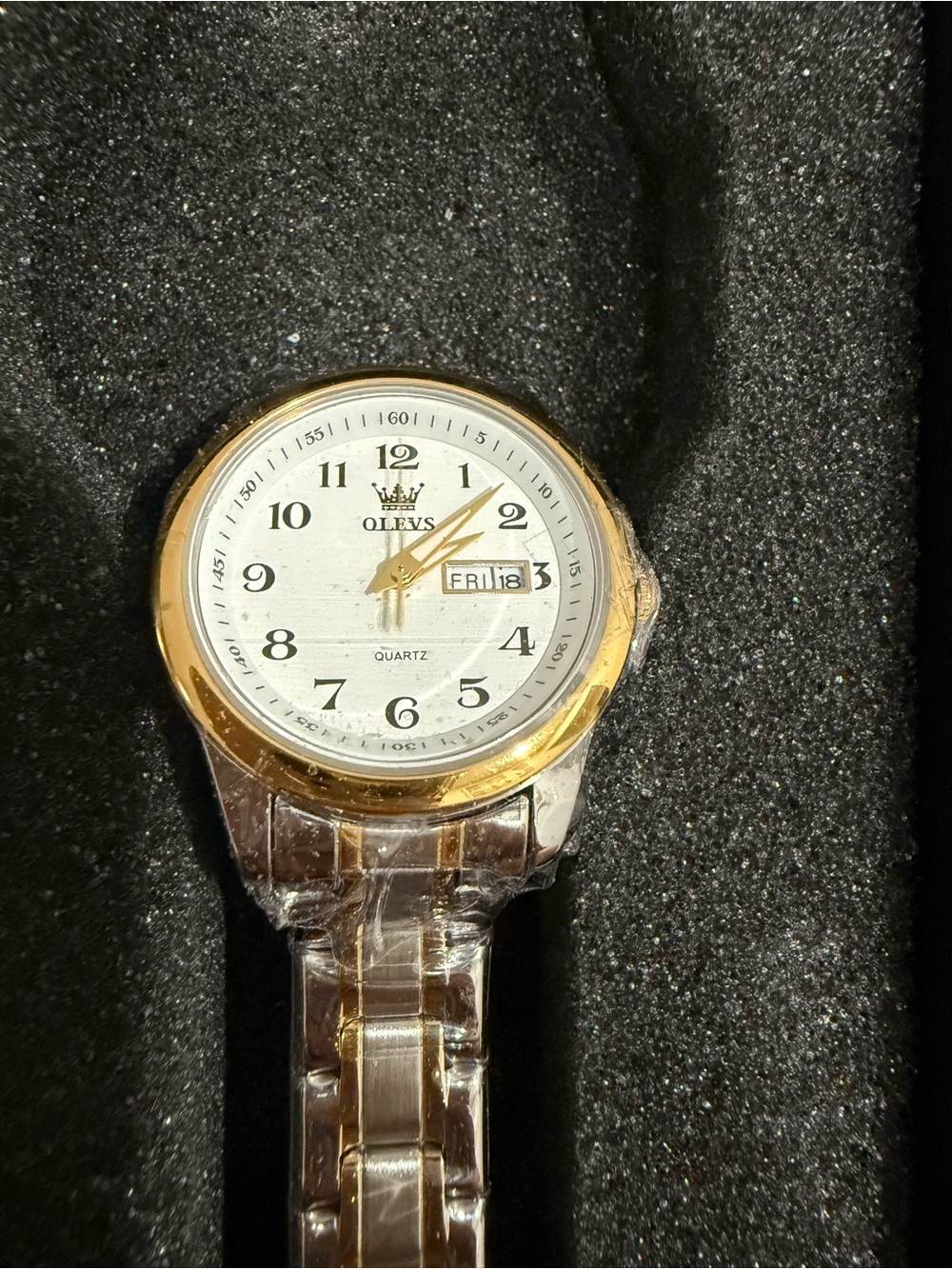 OLEVS Two-Tone Women's Quartz Watch in Gold and Silver